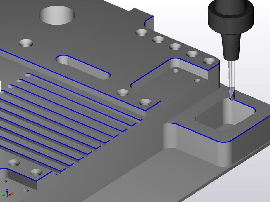 AFRM SolidCAM tự động nhận dạng và vát hốc